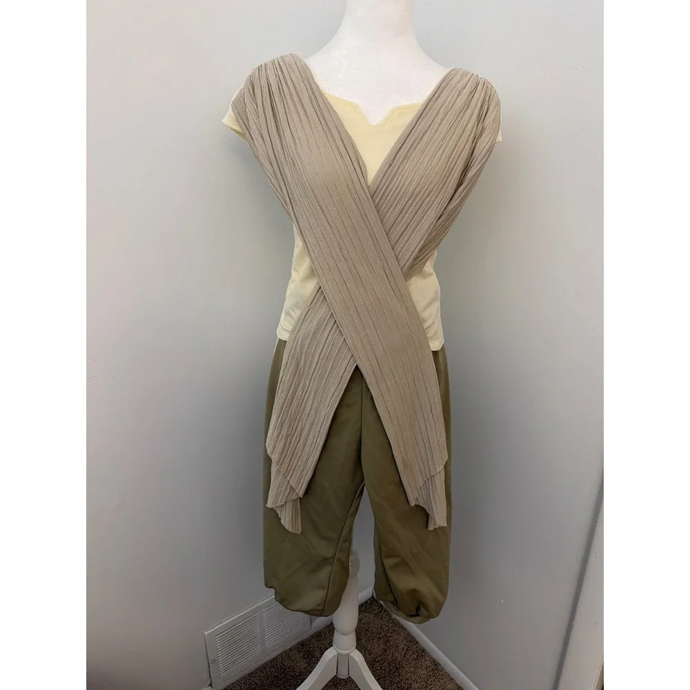 Star Wars Rey Skywalker Costume Kids Large with Rubies Jedi Cape Robe Cosplay